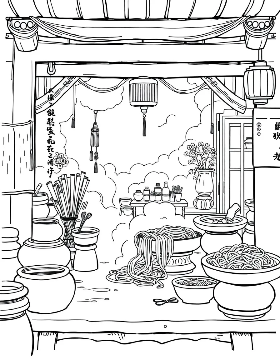 (Shanxi) Traditional Chinese noodle making shop