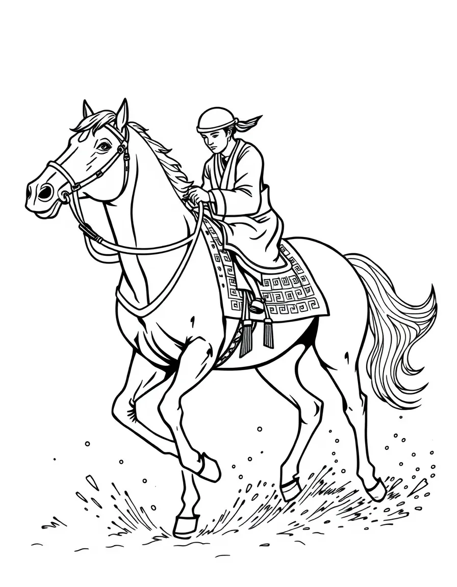 (Inner Mongolia) Traditional Mongolian horse racing