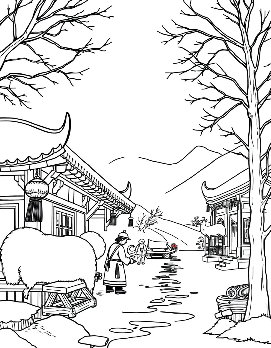 (Heilongjiang) Traditional Chinese fur trading post