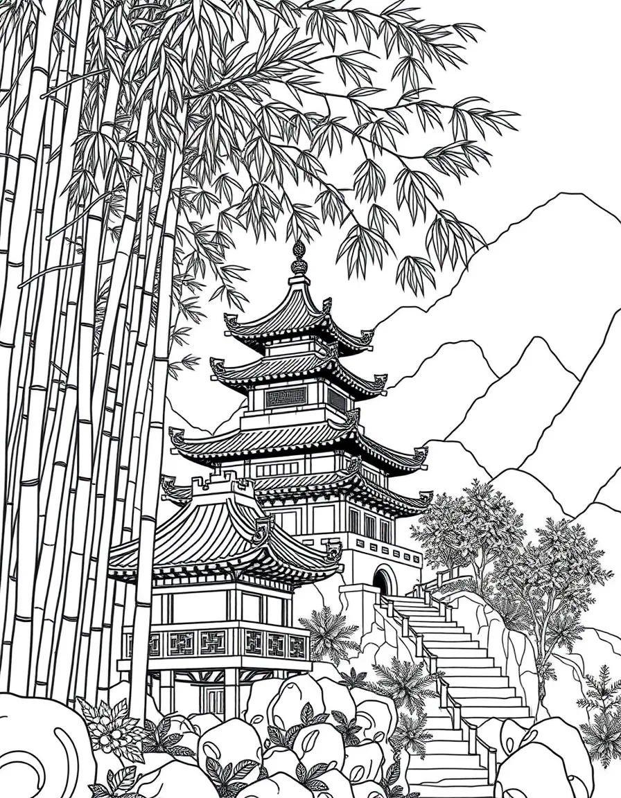 (Zhejiang) Tianmu Mountain bamboo forest temple