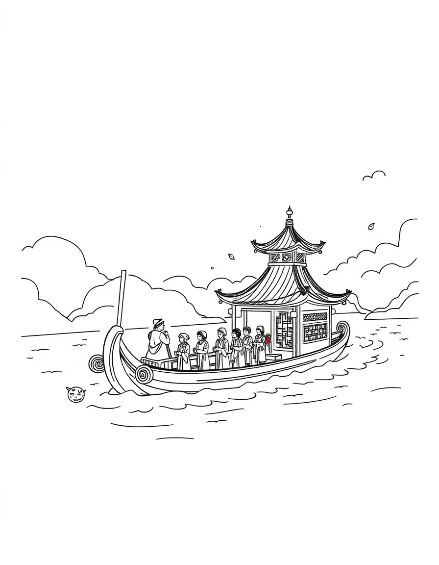(Hubei) Traditional Chinese river boat festival