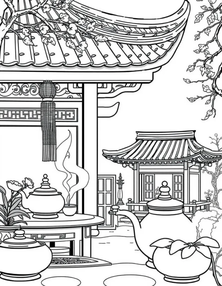 (Hubei) Traditional Chinese tea ceremony house