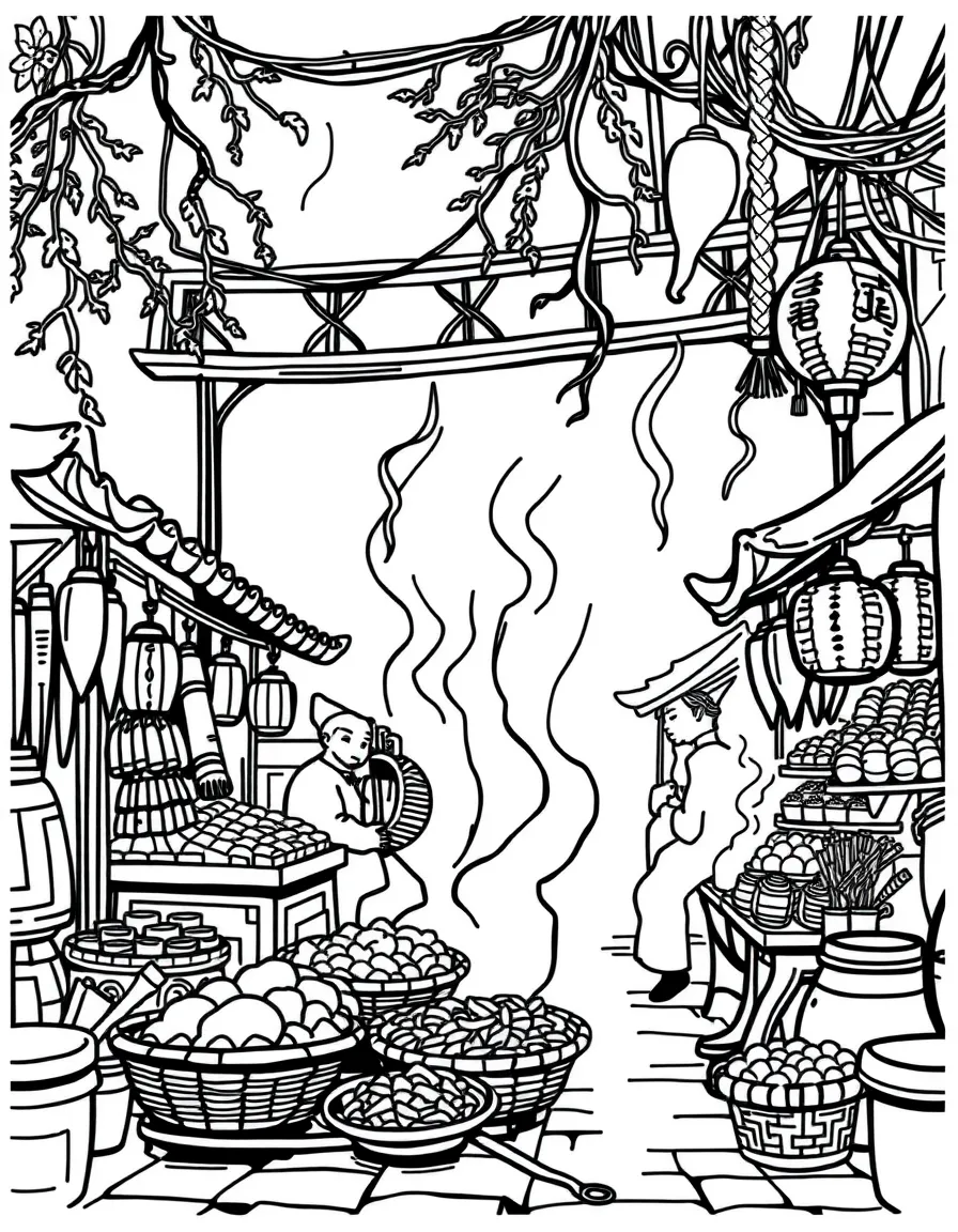 (Hunan) Traditional Chinese spicy food market