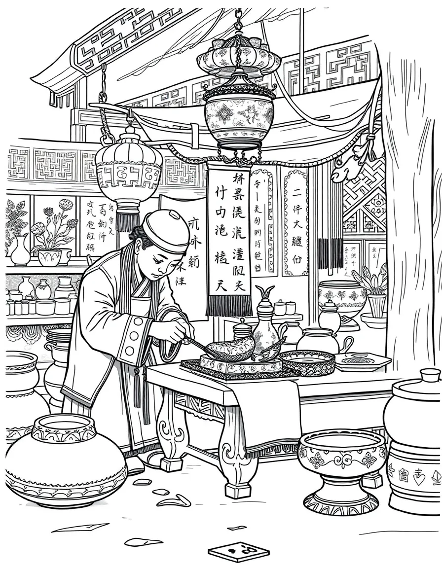 (Guizhou) Traditional Chinese minority silver jewelry workshop