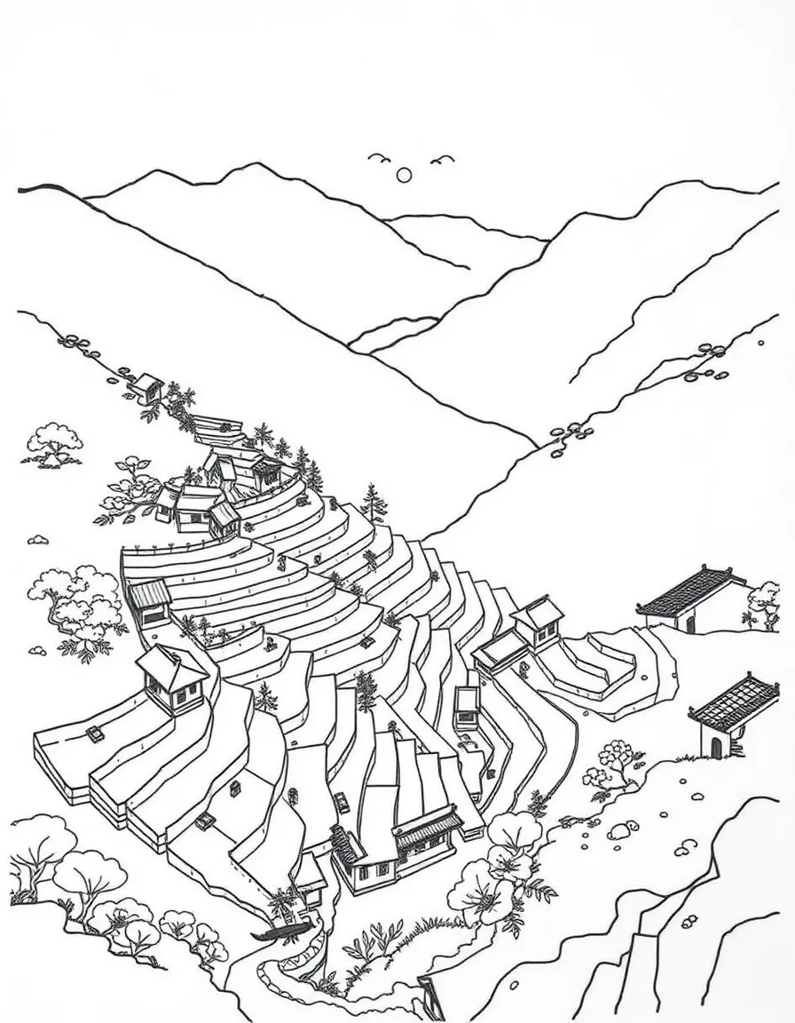 (Guizhou) Traditional Chinese terraced farming