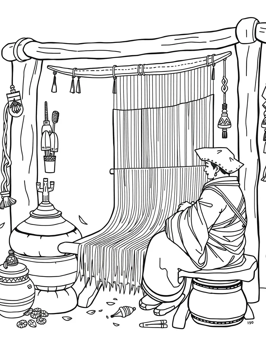 (Tibet) Traditional Tibetan weaving workshop