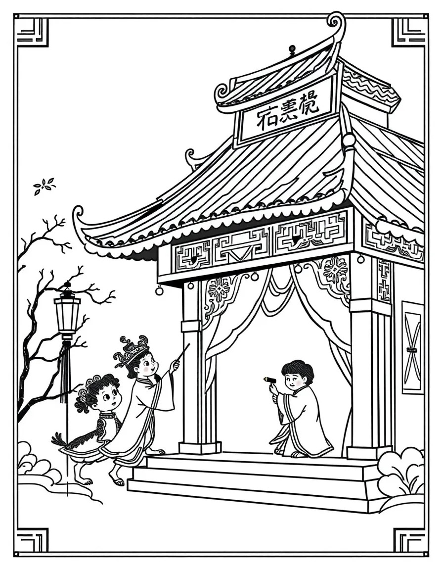 (Shaanxi) Traditional Chinese shadow puppet theater