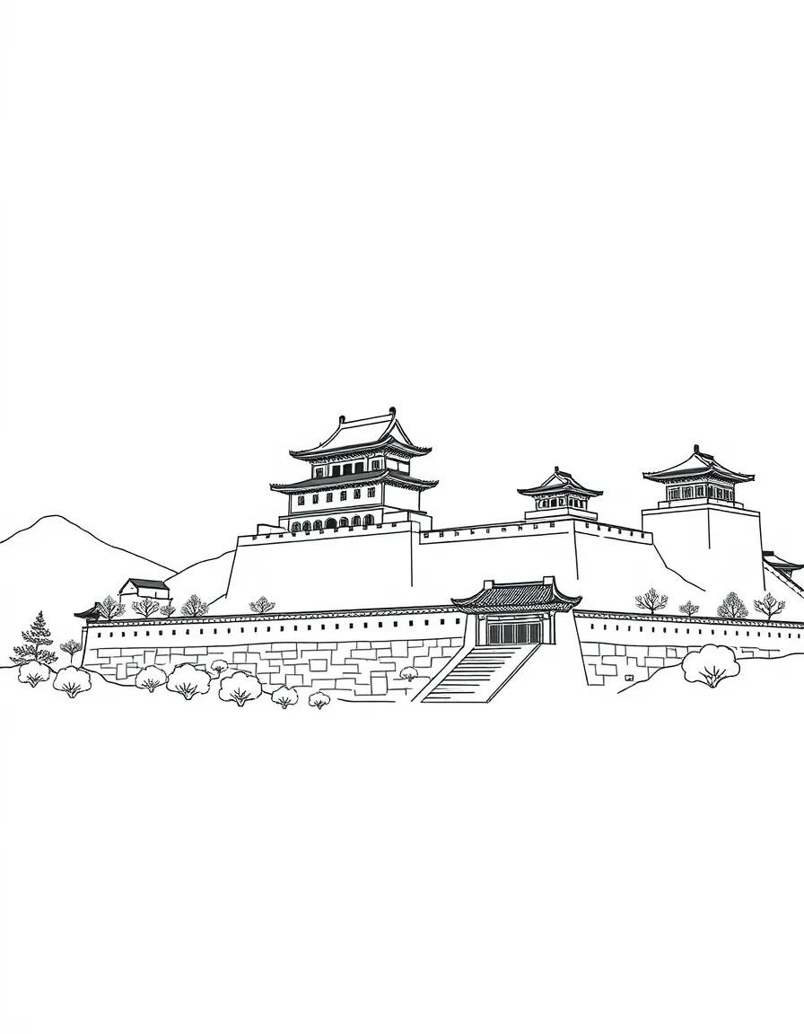 (Gansu) Historic Chinese military fortress