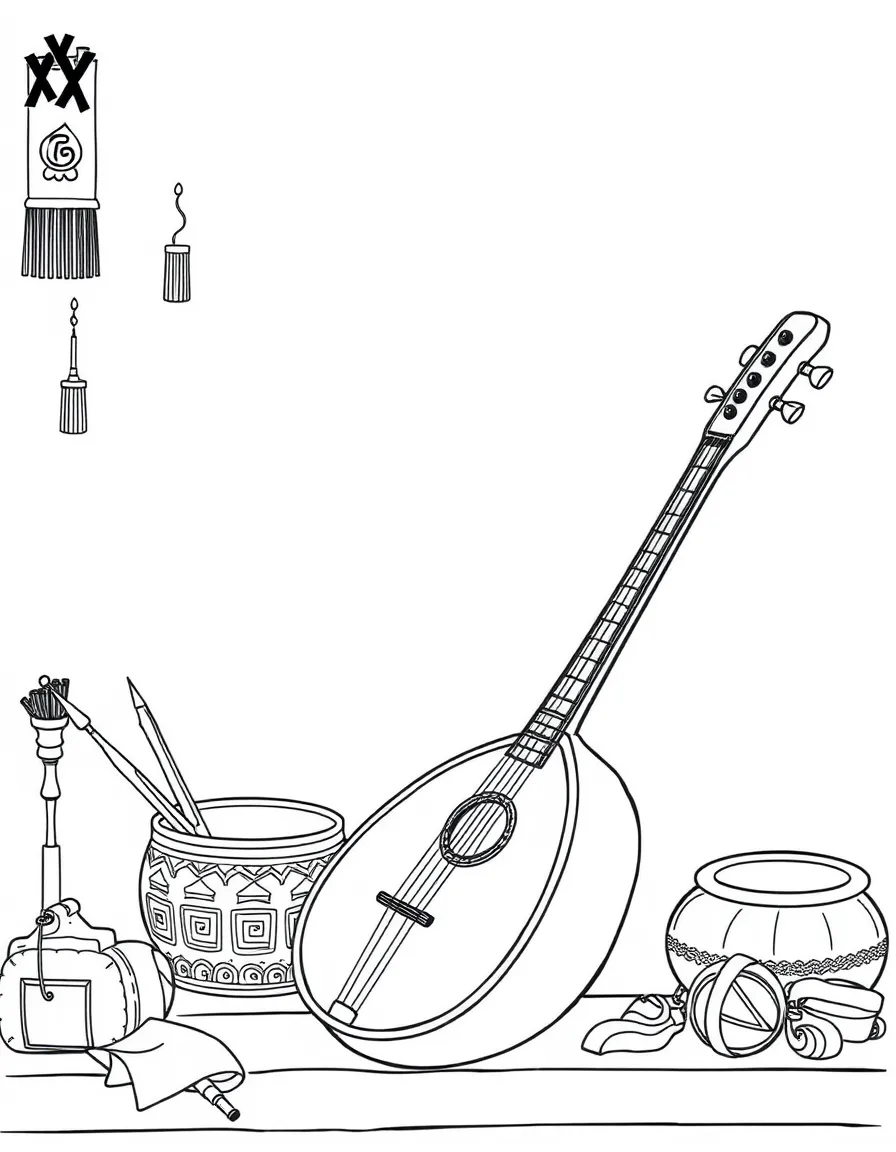 (Xinjiang) Traditional Uyghur musical instrument workshop