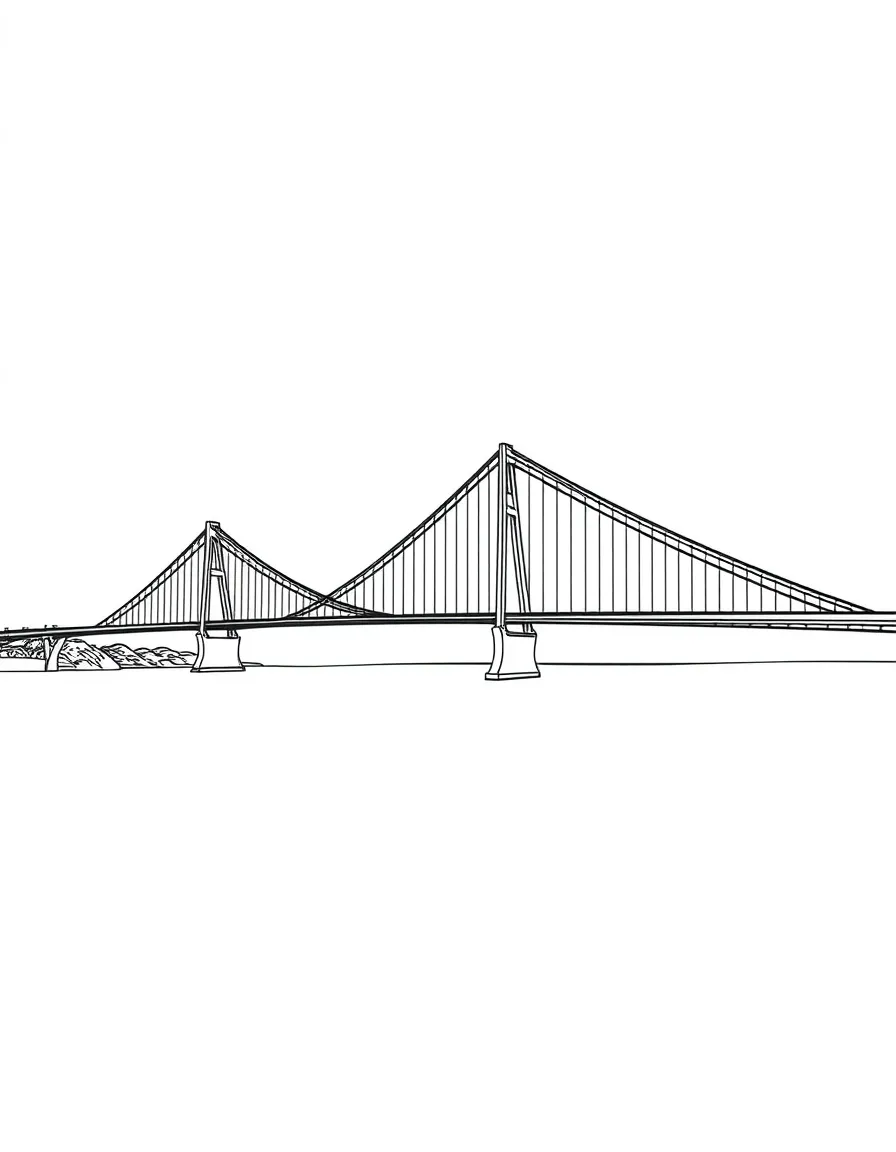 Öresund Bridge connecting Sweden and Denmark over the water