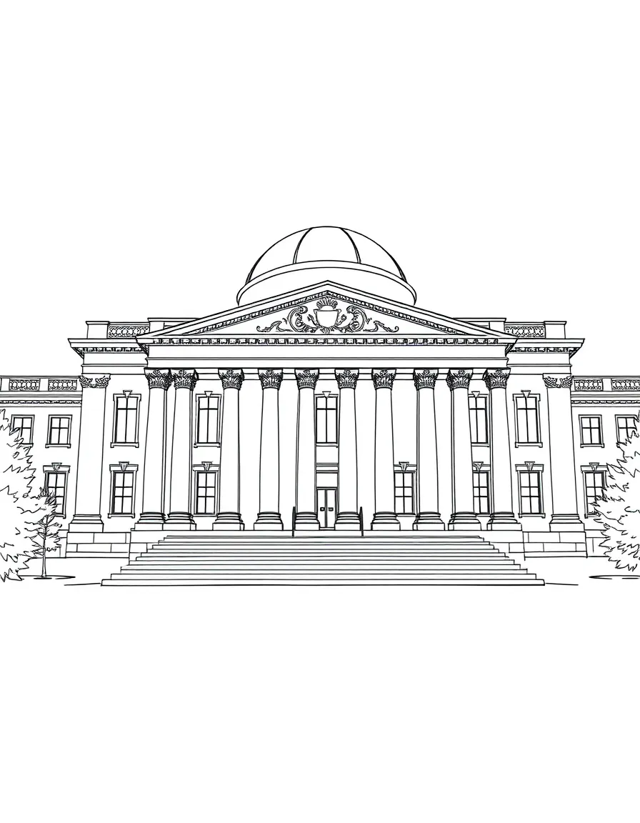 Nobel Museum building with classical architecture