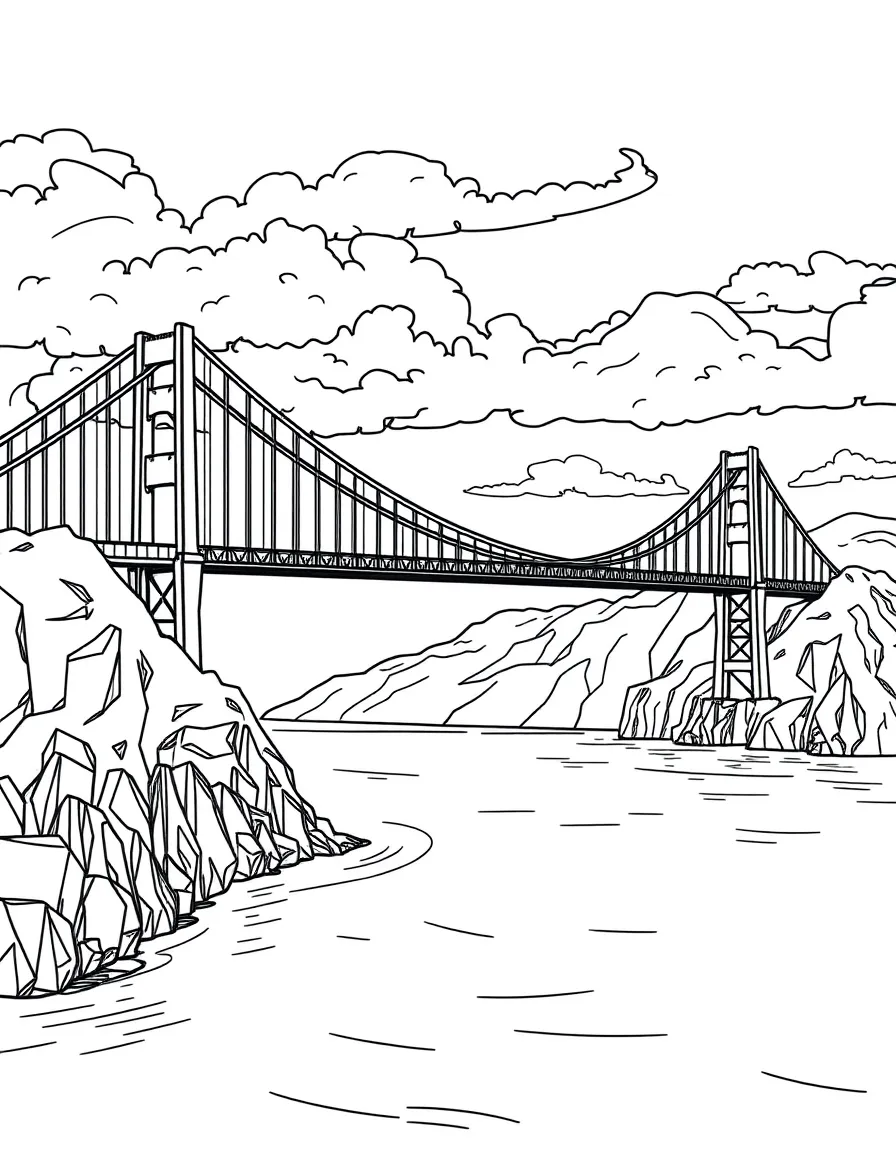 High Coast bridge spanning across the water