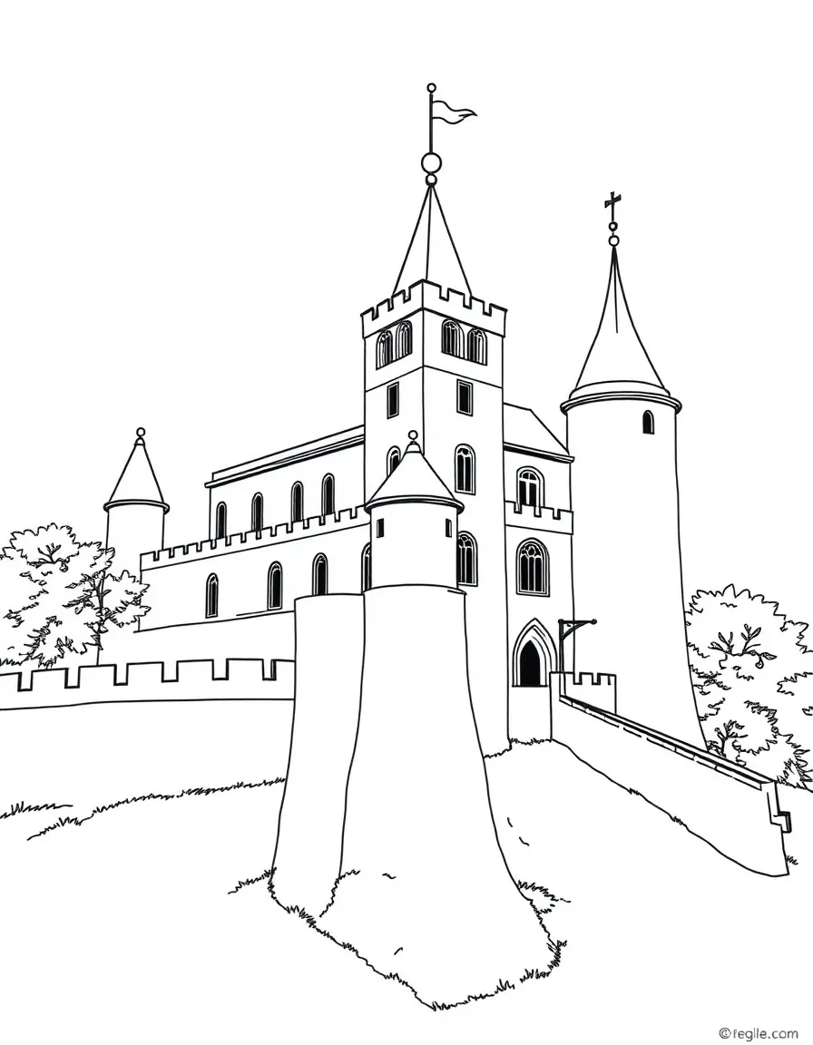 Örebro Castle with its distinctive white walls and towers