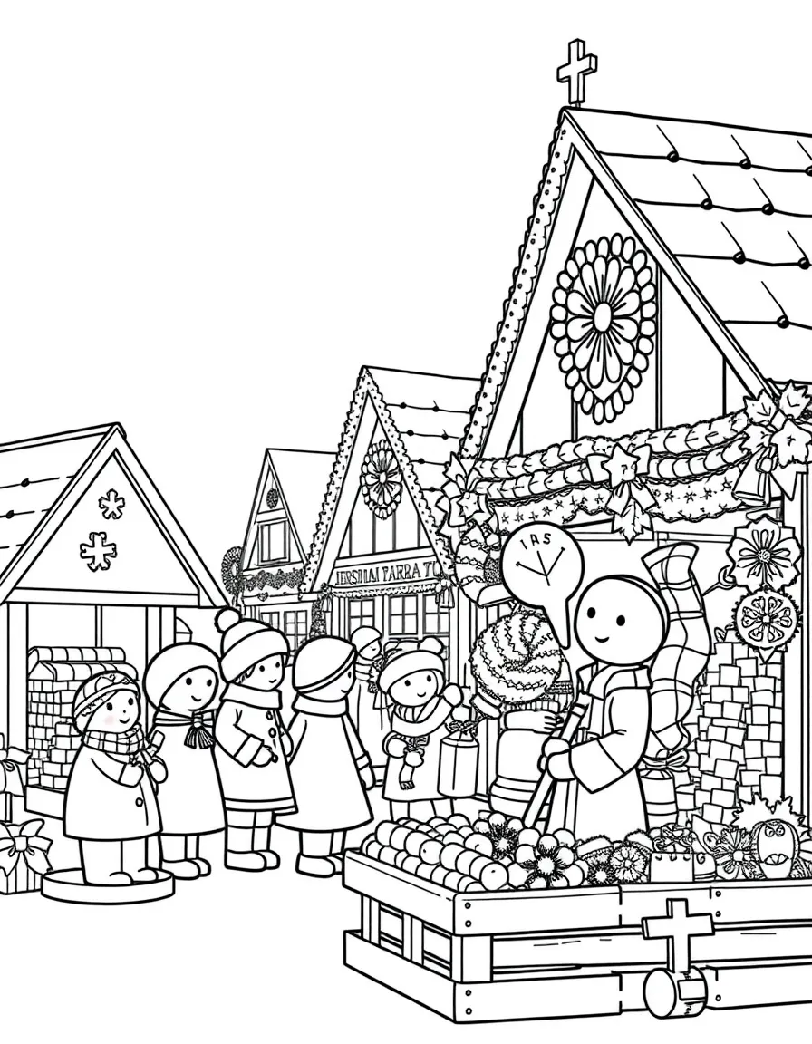 (Germany) Traditional German Christmas market wooden toys