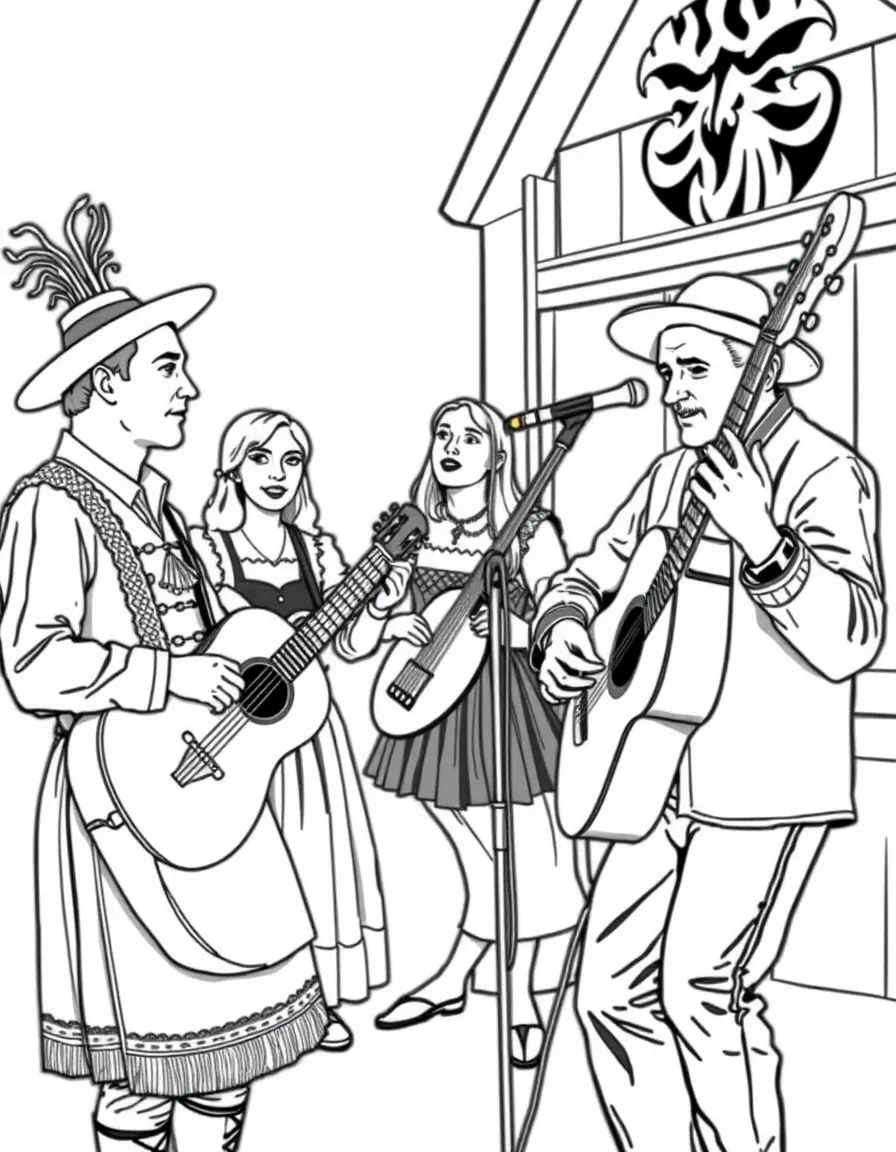 (Germany) German folk music band with traditional instruments