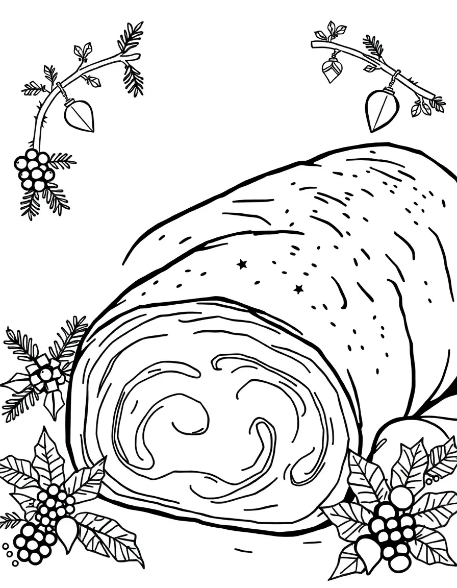 (Germany) Traditional German Christmas stollen bread
