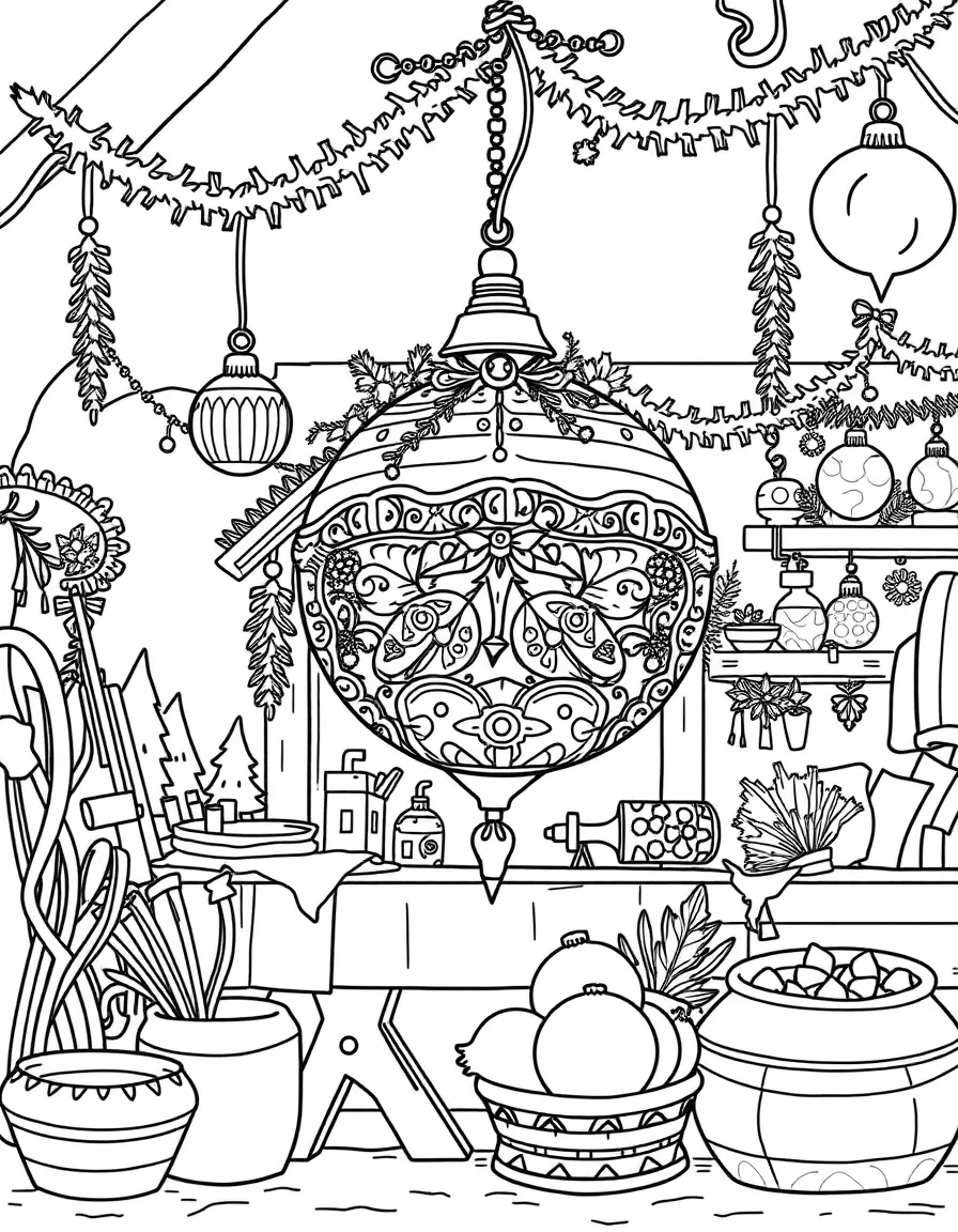 (Germany) German Christmas ornament maker's workshop