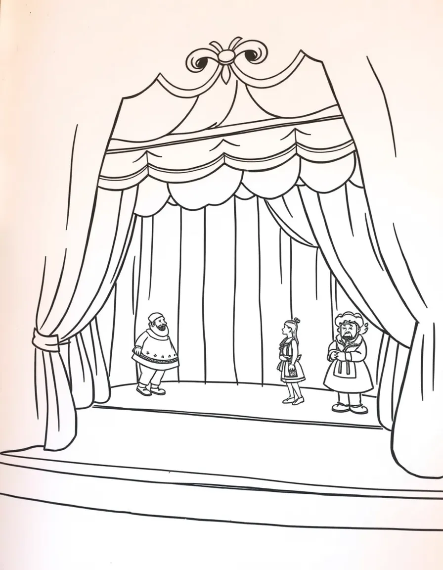 (Germany) Traditional German puppet theater stage