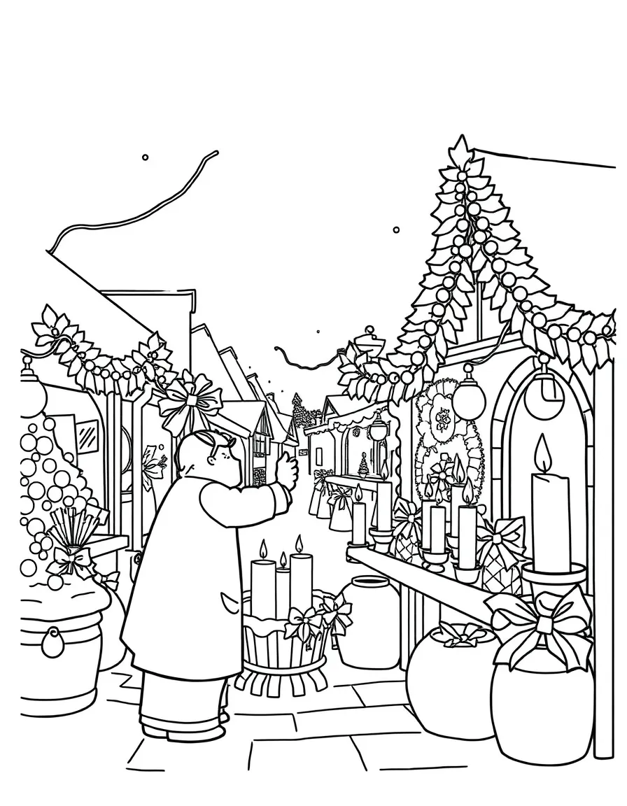 (Germany) German Christmas market candle maker