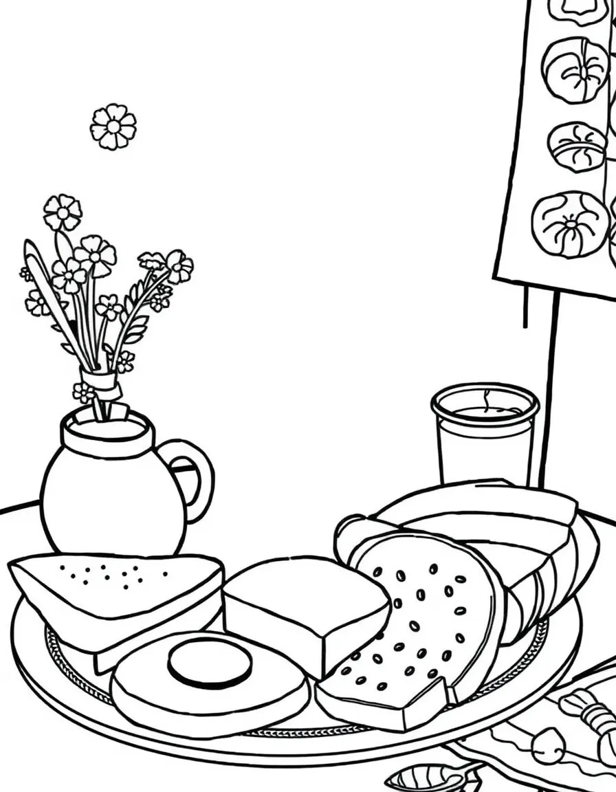 (Germany) German traditional breakfast spread
