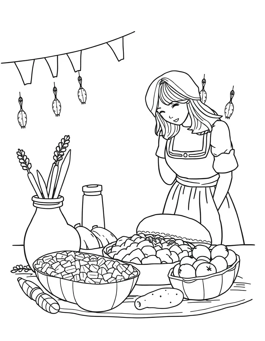 (Germany) German folk festival traditional foods