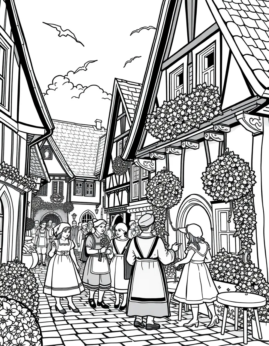 (Germany) Traditional German village celebration