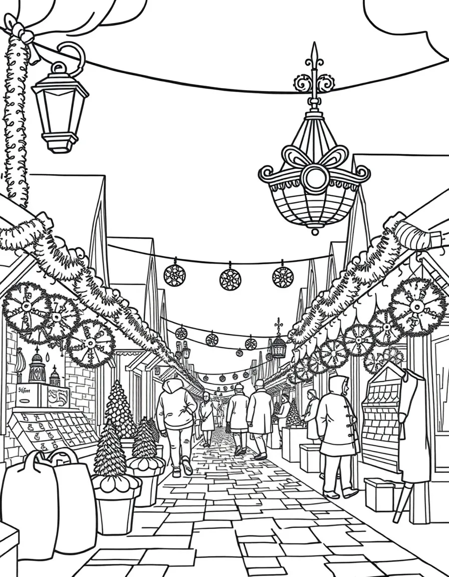 (Germany) Christmas market traditional decorations