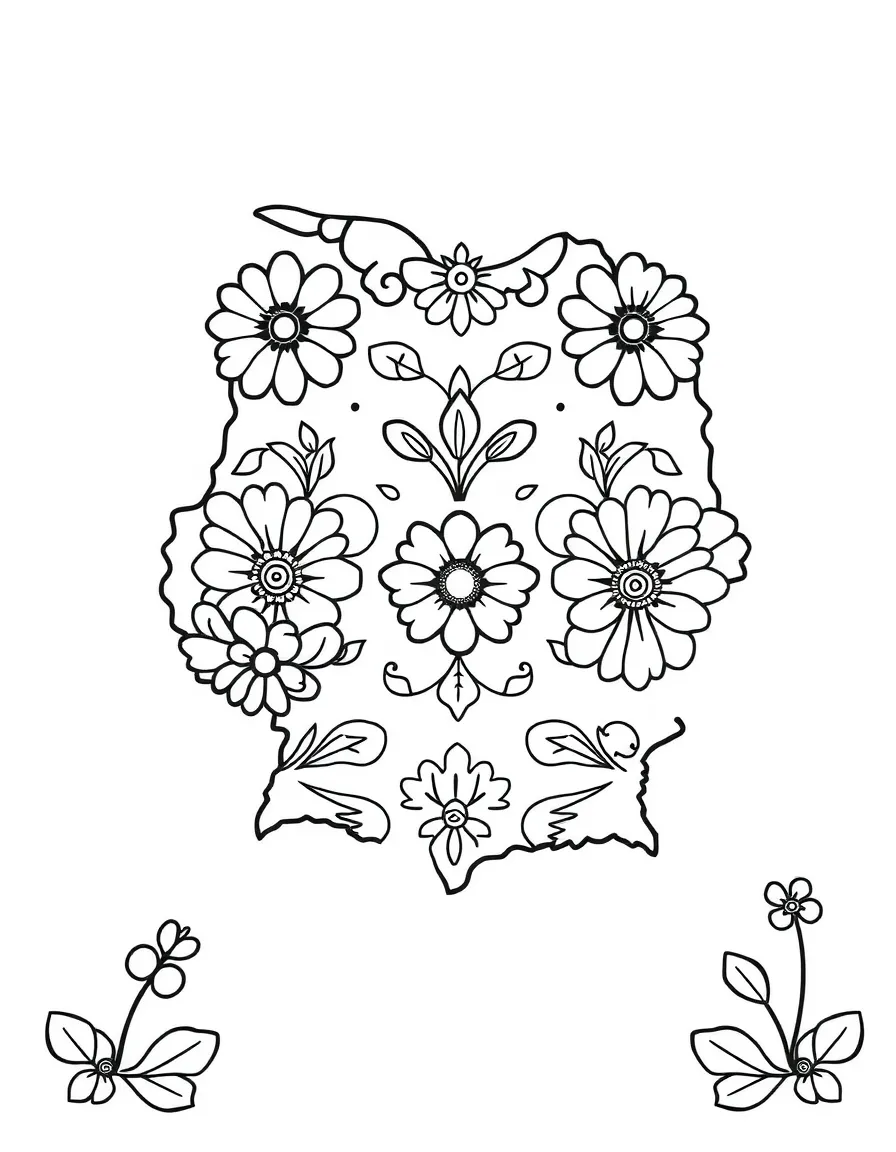(Germany) German folk art traditional patterns