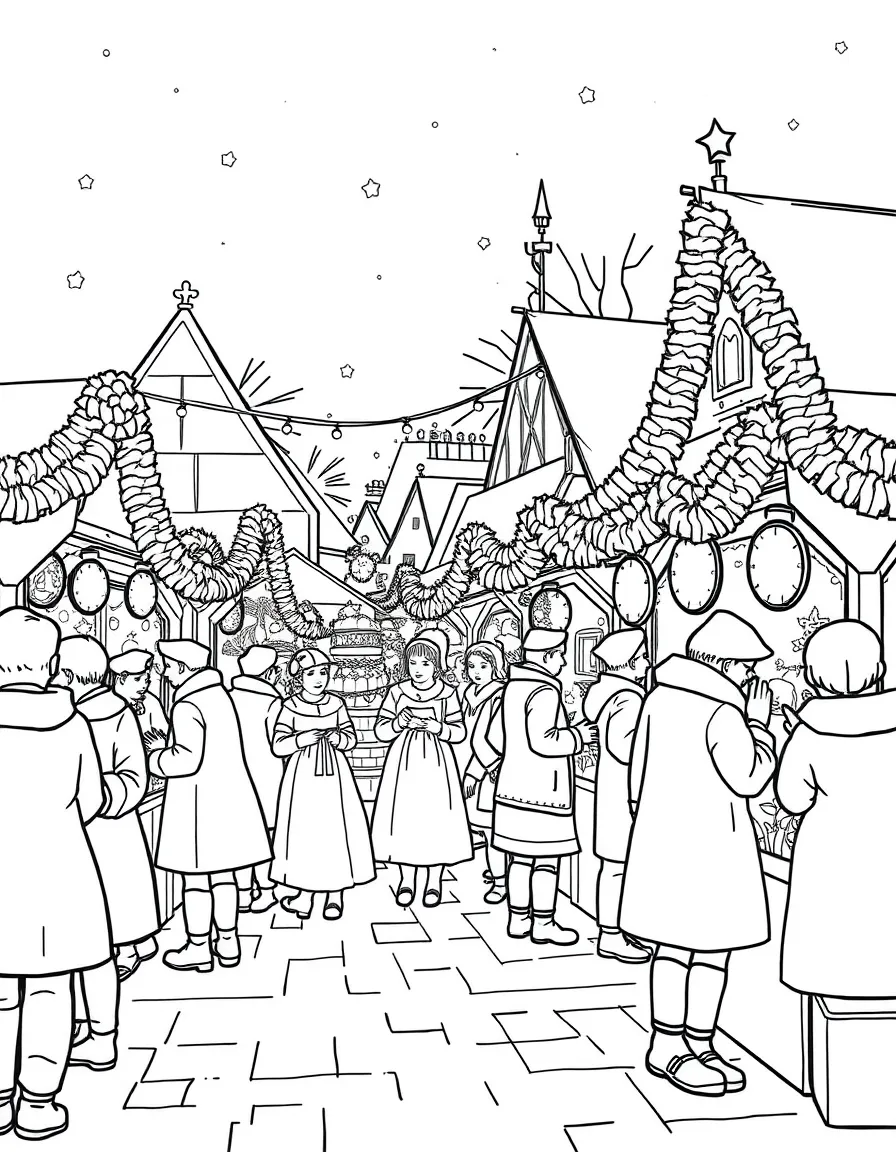 (Germany) Christmas market traditional entertainment