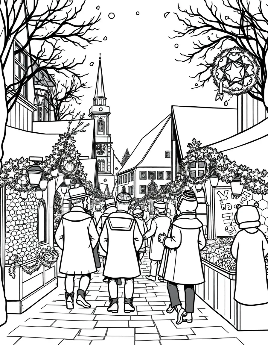 (Germany) Christmas market traditional celebrations
