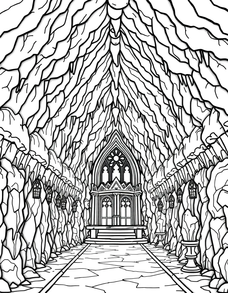(Poland) Wieliczka Salt Mine's underground chapel carved entirely from salt