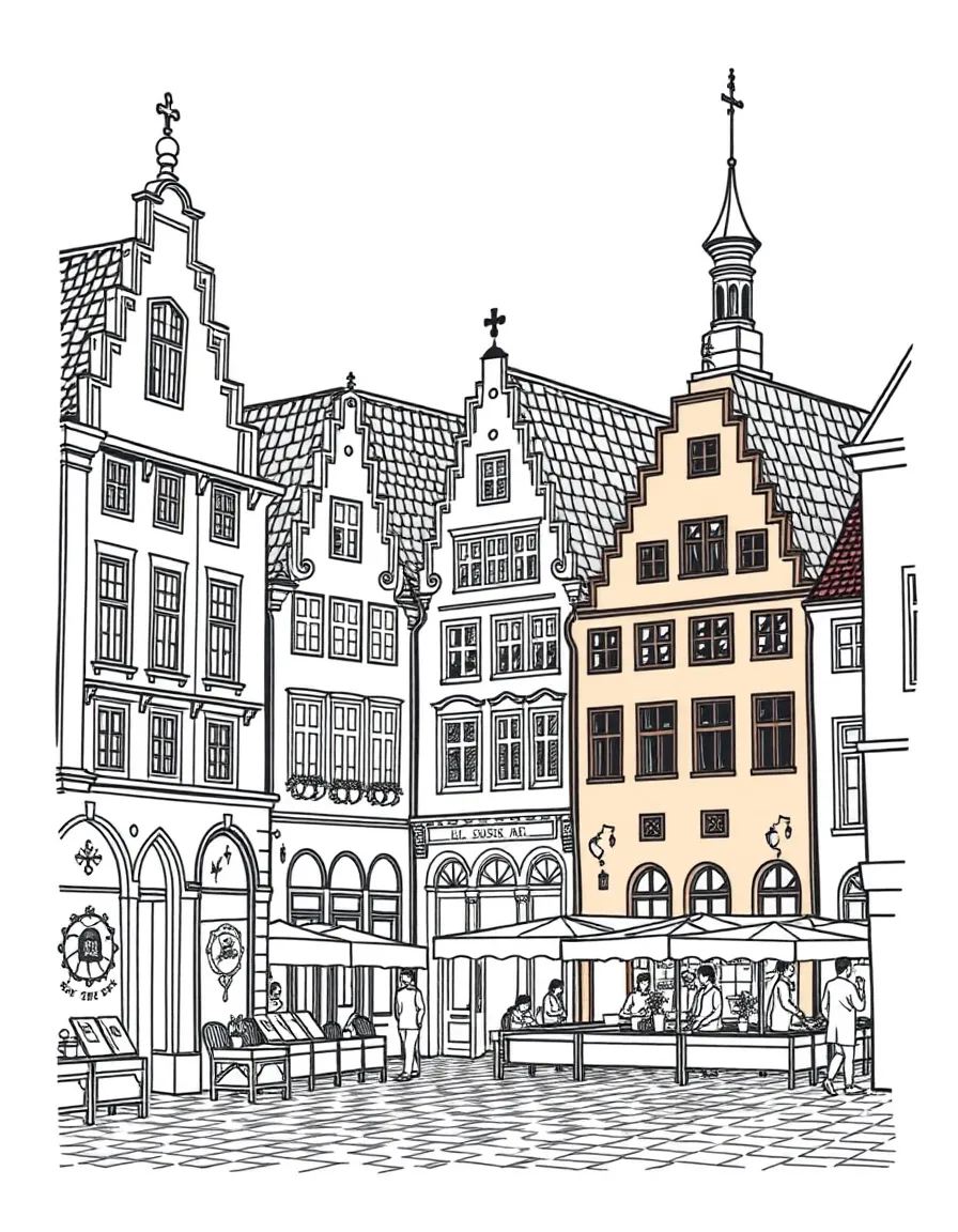 (Poland) The colorful houses of Poznań's Old Market Square