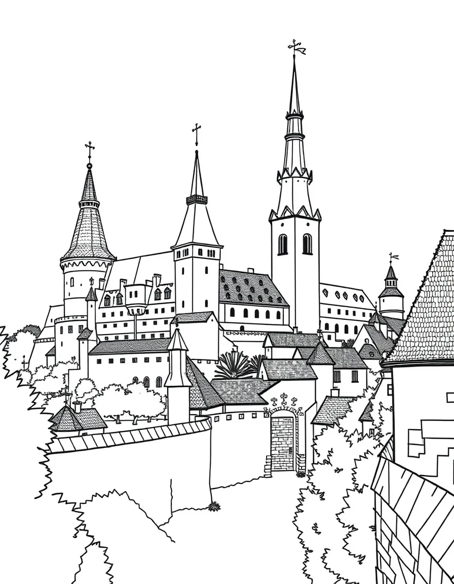 (Poland) The medieval walls and towers of Toruń, birthplace of Copernicus