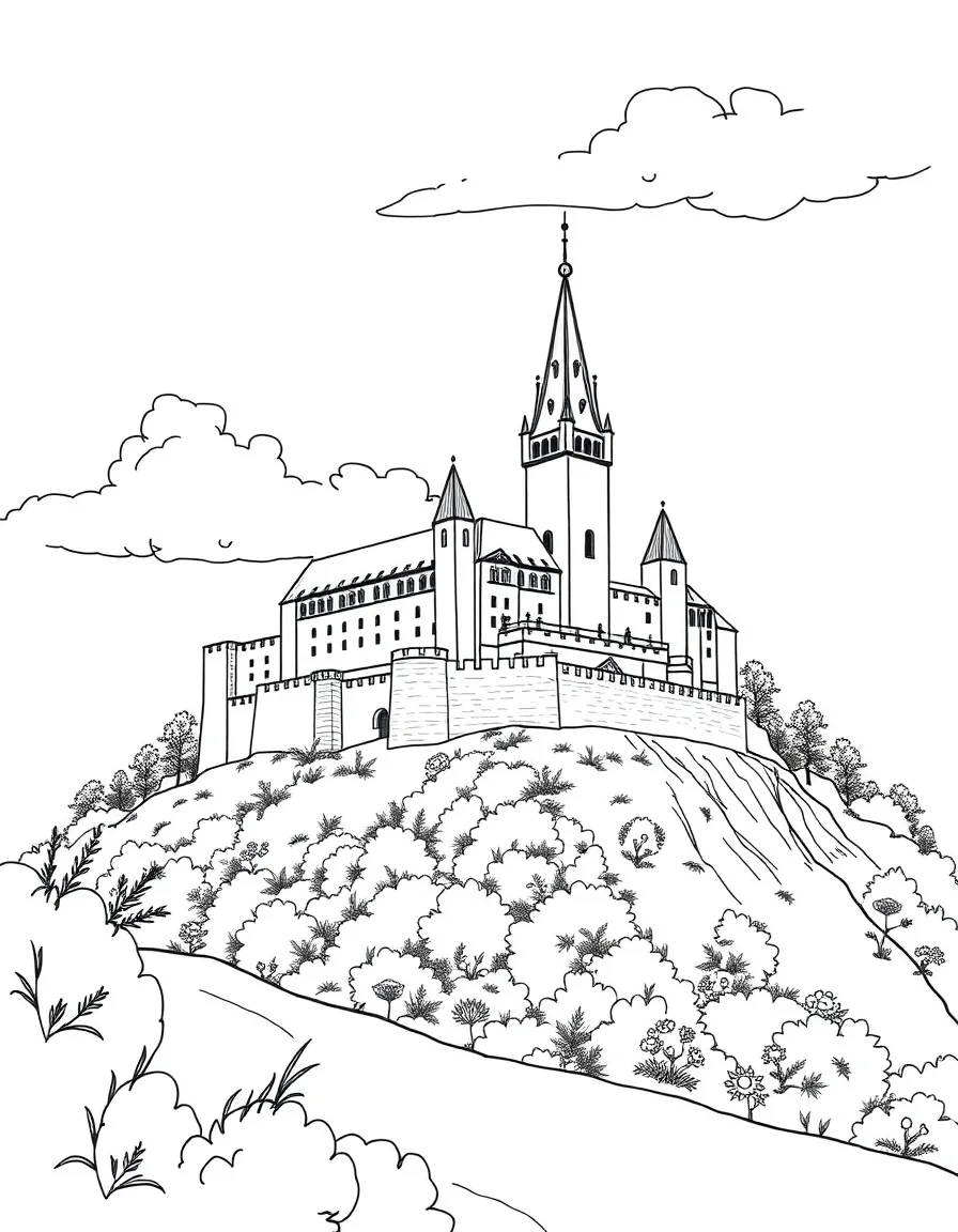 (Poland) Lublin's medieval castle perched on a hill