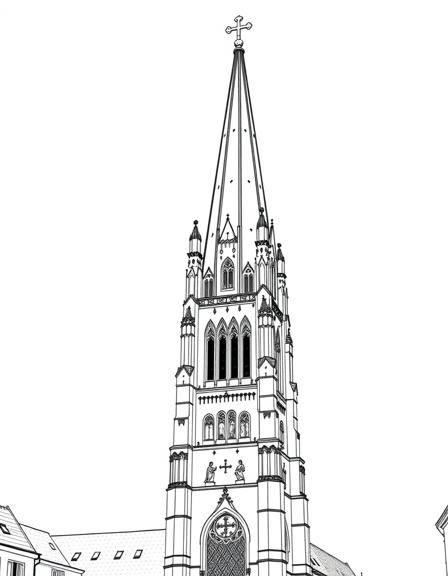(Poland) The Gothic St. (Poland) Elizabeth's Church tower in Wrocław