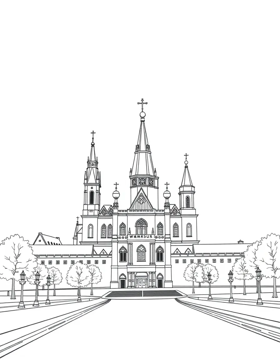 (Poland) The Royal Route in Warsaw with its historic churches and palaces