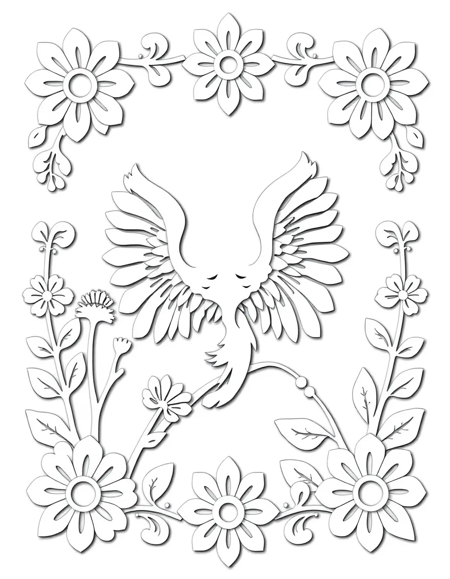 (Poland) Traditional Polish paper cut-outs (Wycinanki) in decorative patterns