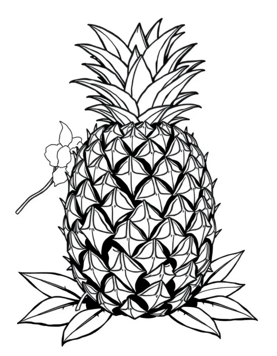 (Hawaii) A pineapple fruit.