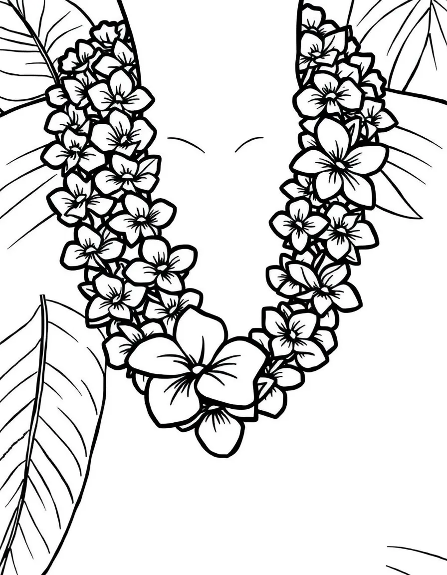 (Hawaii) A lei (flower necklace).