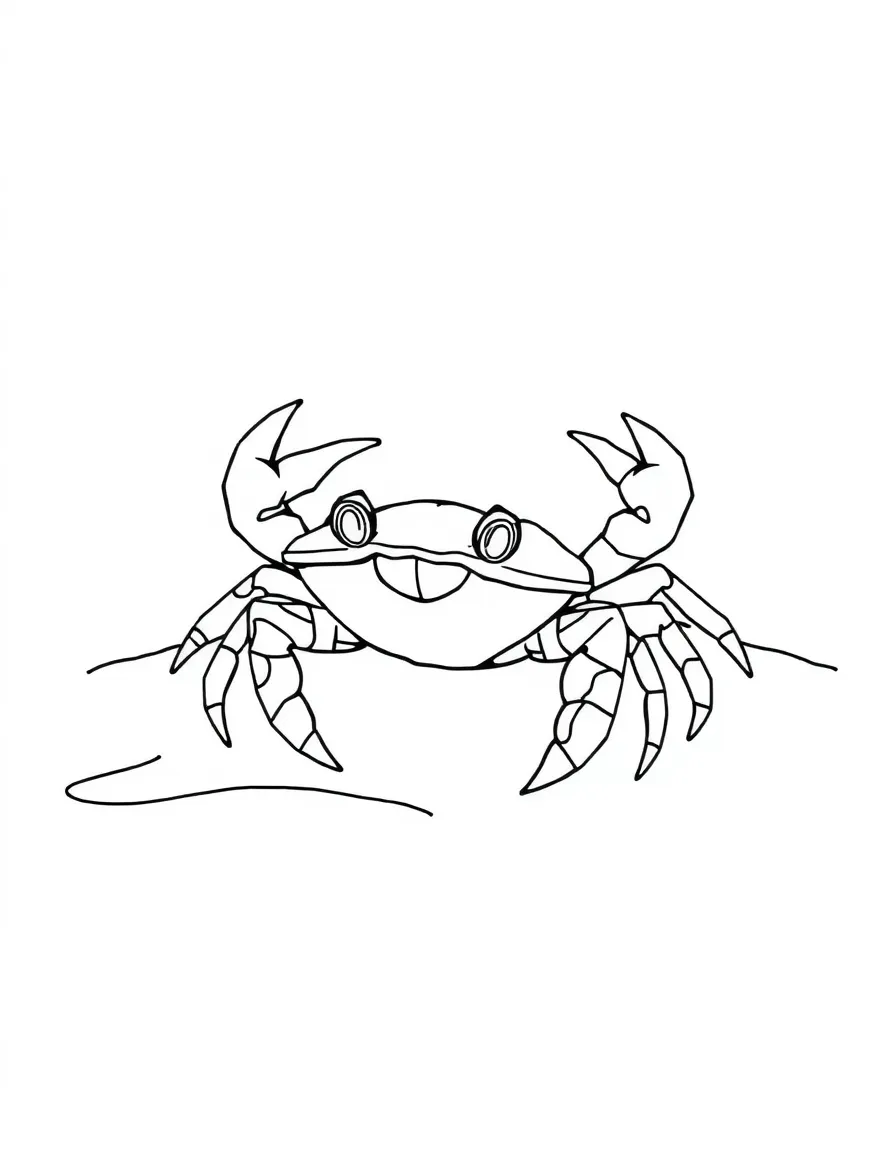 (Hawaii) A crab on the sand.
