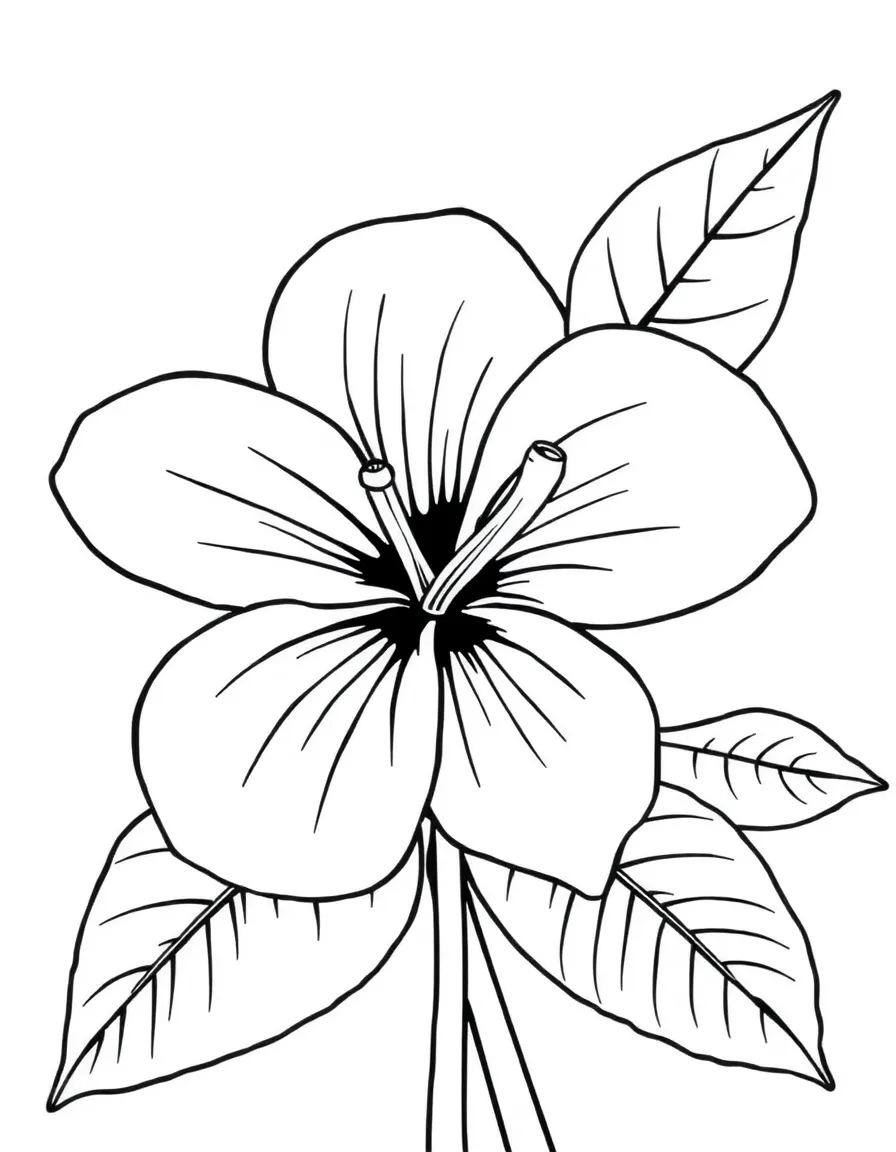 (Hawaii) A plumeria flower.