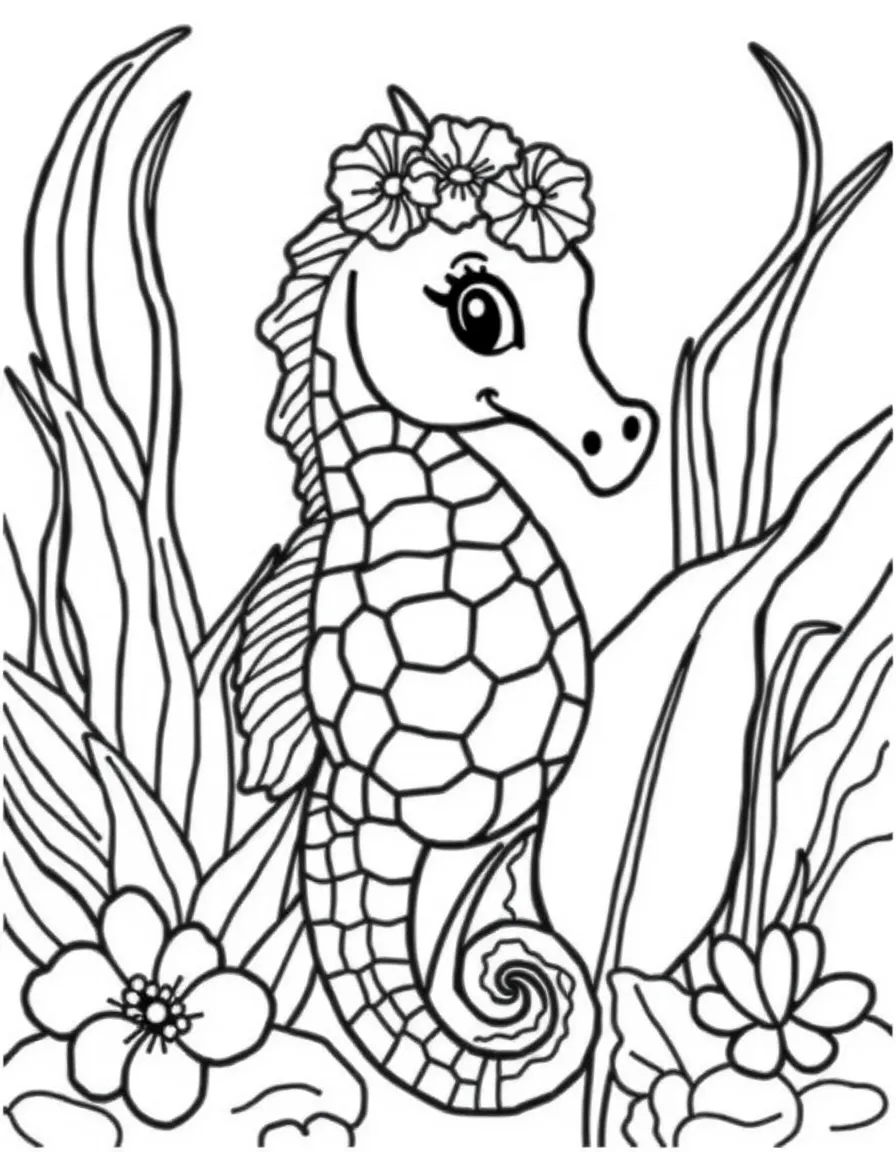 (Hawaii) A smiling sea horse.