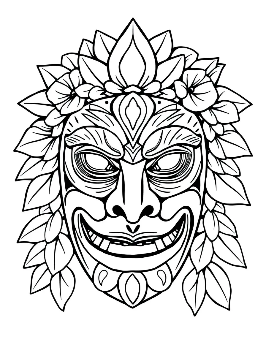 (Hawaii) A traditional Hawaiian mask.