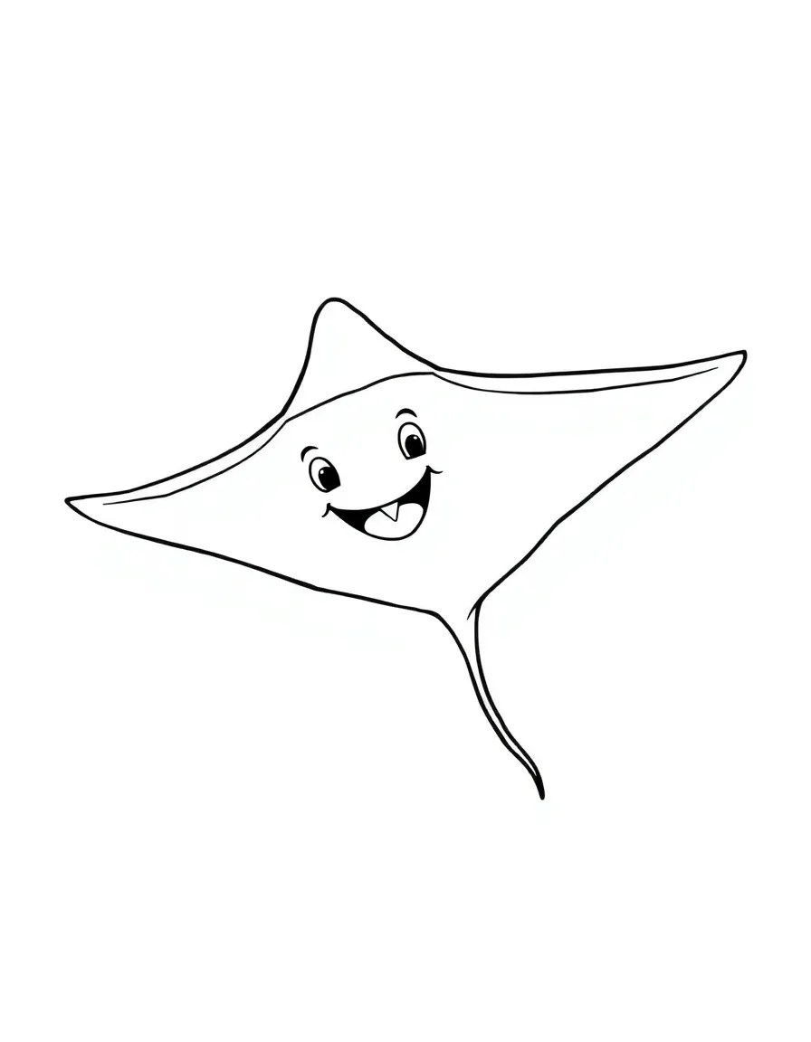 (Hawaii) A happy manta ray.