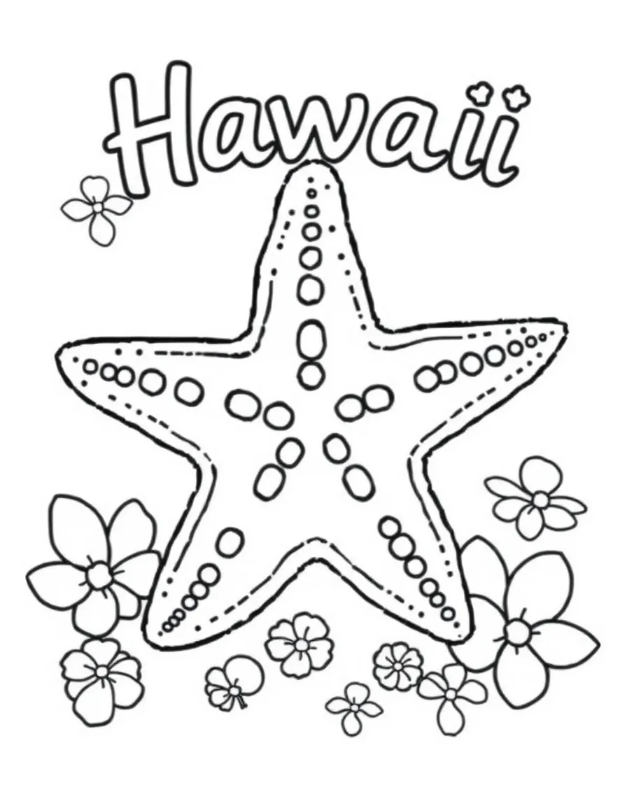 (Hawaii) A happy starfish.