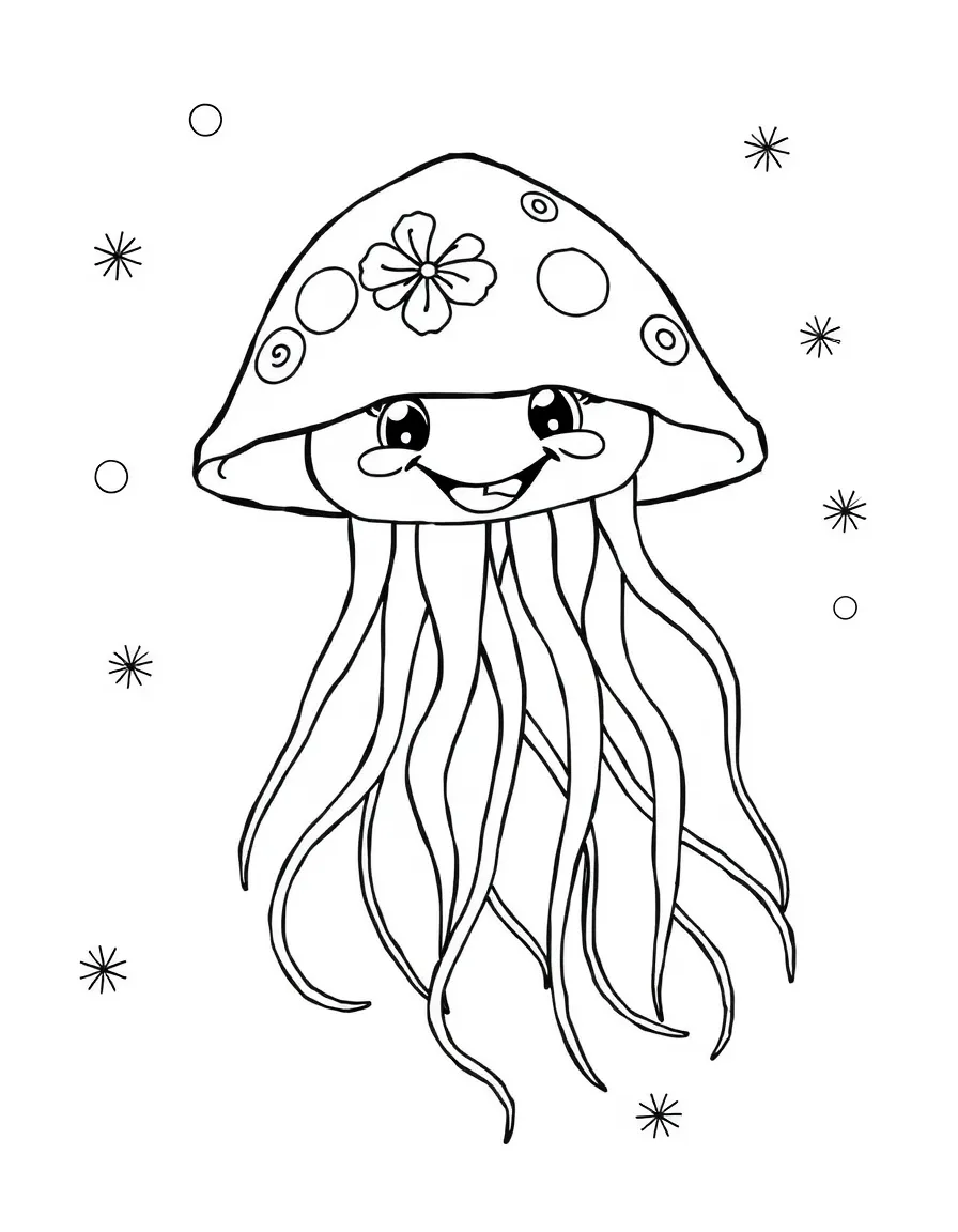(Hawaii) A smiling jellyfish.