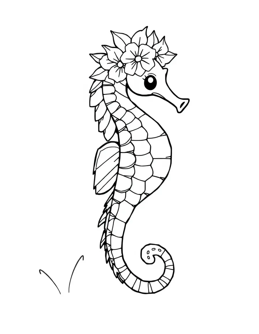 (Hawaii) A happy seahorse.