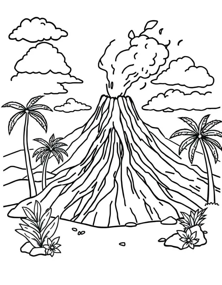 (Hawaii) A happy volcano.