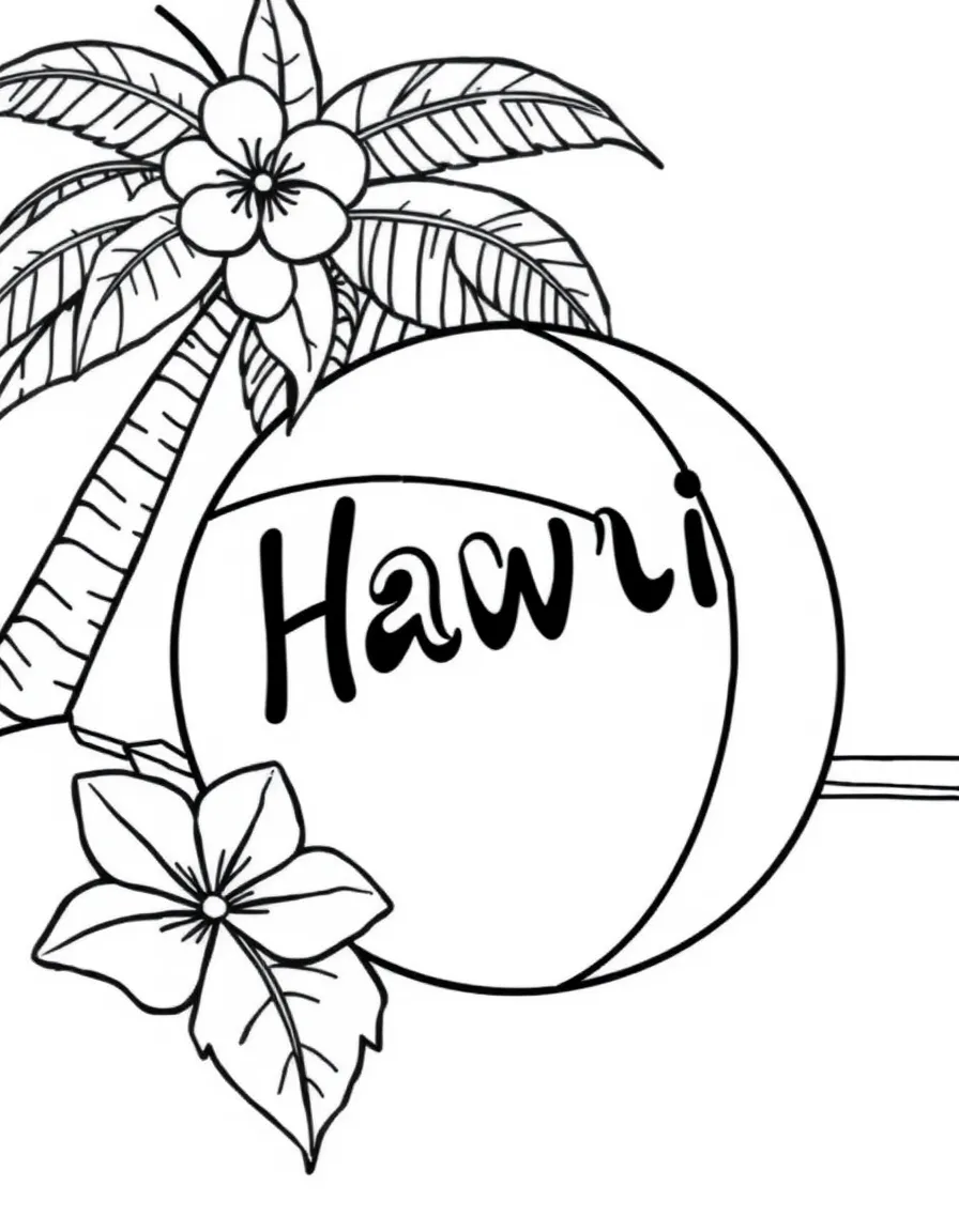 (Hawaii) A happy beach ball.