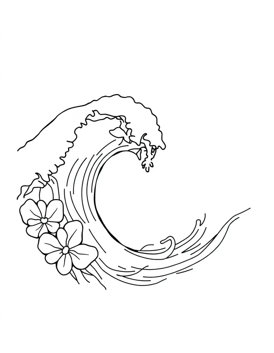(Hawaii) A happy Hawaiian wave.